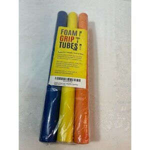 6 Pack Foam Grip Tubing/Foam Tubing, 3 Sizes, Ideal Grip Aid for Utensils